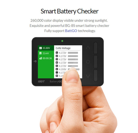 ISDT BattGo BG 8S Smart Battery Checker Balancer