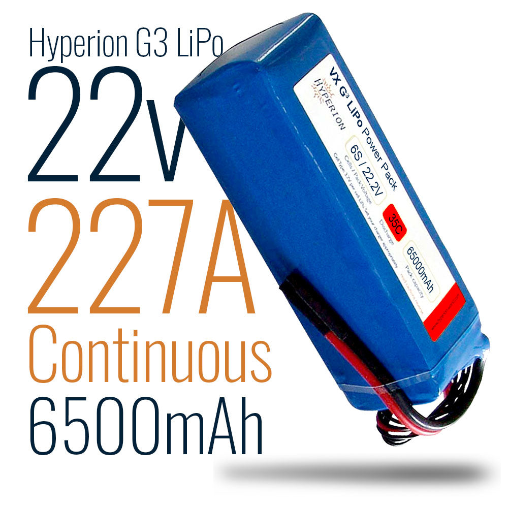 Hyperion VX-G3 LiPo 6500mAh Battery