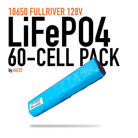 FullRiver 60-Cell LiFePO4 Pack 18650 12.8V 22500mAh 288Wh OBR