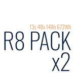 R8 R-Series 13s 48v 14Ah 672Wh eBike Battery