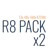 R8 R-Series 13s 48v 14Ah 672Wh eBike Battery