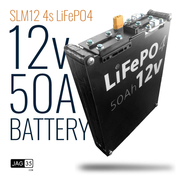 SLM12 LiFePO4 12v 50A 4s 600Wh Battery  Jehu Garcia  DIY  Powerwall Batteries EV eBikes eScooters eBoards – Jag35