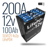 SLM121 LiFePO4 12v 200A 4s2p 1200Wh Battery