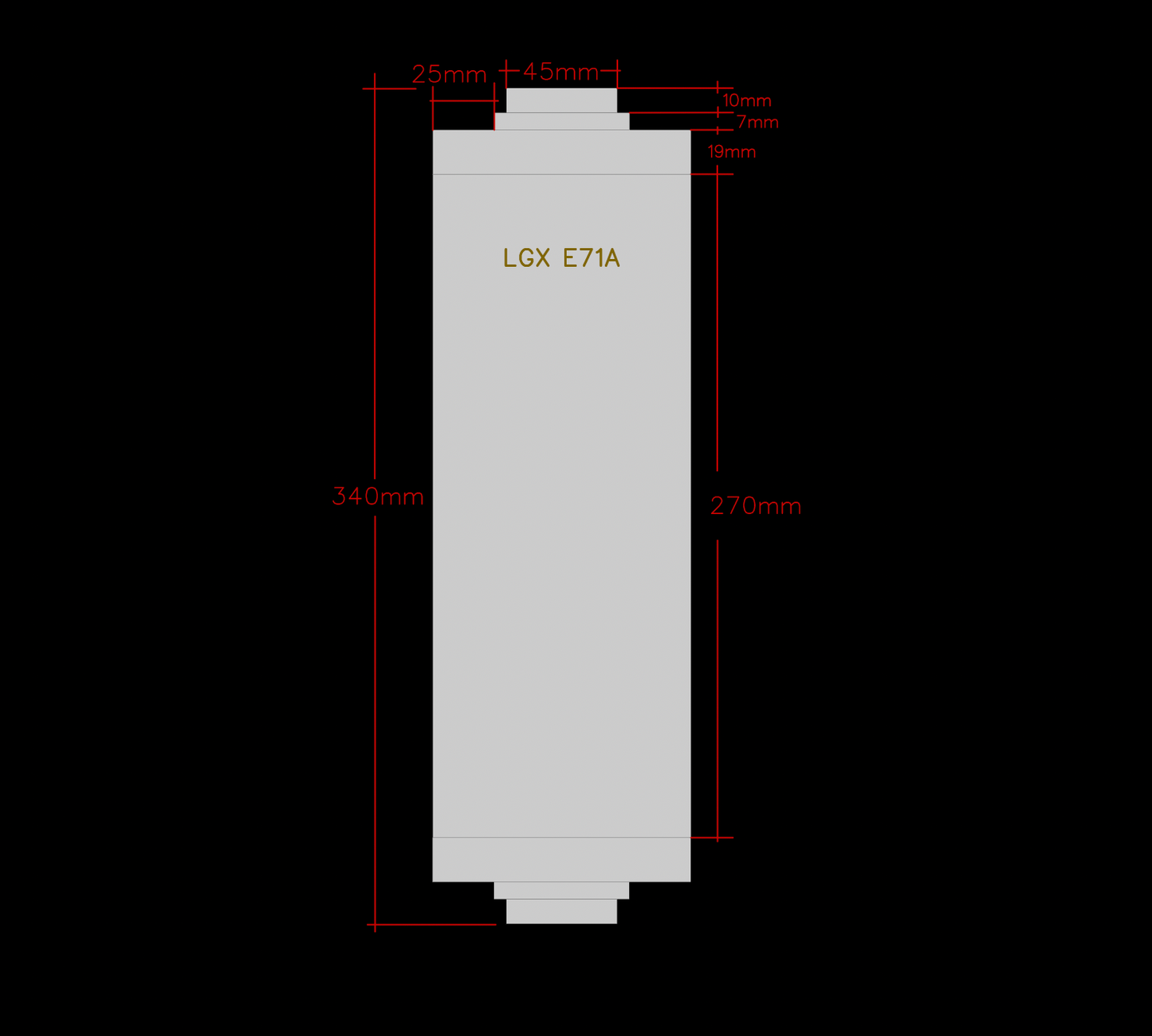 LG NMC Pouch Cells 71Ah Capacity, 80A Continuous, 160A Burst, LGX E71A EV B-Grade