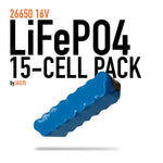 LiFePO4 3.2v 26650 15-Cell/Pack, x2 Packs (30 cells)