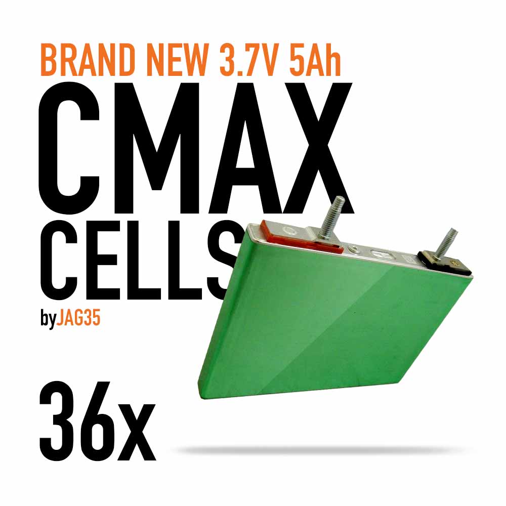 New C-Max Hybrid Fusion Batteries Panasonic Cells 3.7V 5Ah - Extreme Audio