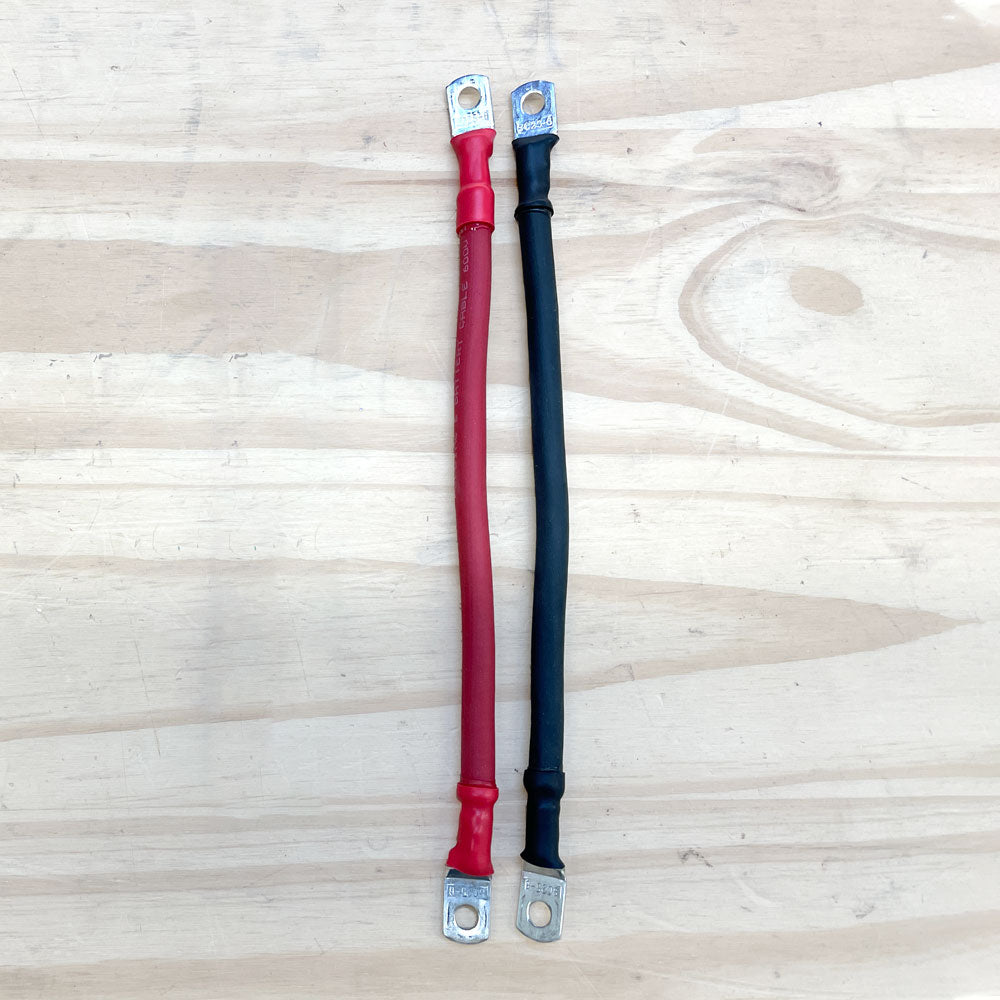 PowerFlex #6 Cable w/ Ring Terminals Pair, 7.5" L