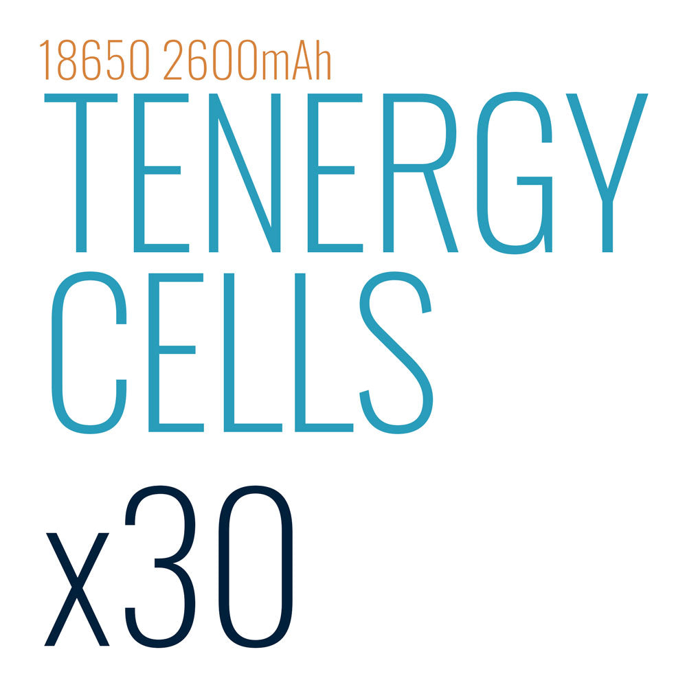 Tenergy 18650 3.7V 2600mAh Li-Ion Rechargeable Battery - Tenergy